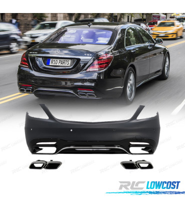 PARA-CHOQUES TRASEIRO MERCEDES W222 14-20 LOOK S65