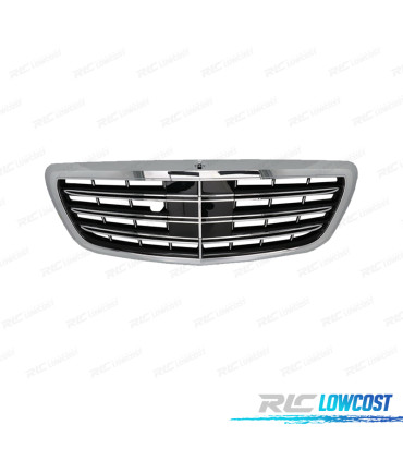 GRELHA MERCEDES W222 18-20 LOOK S65 PRETO CROMADA