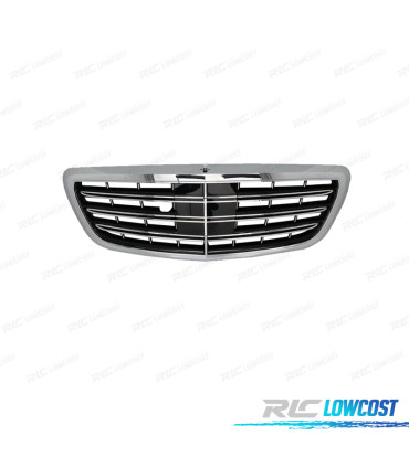 GRELHA MERCEDES W222 18-20 LOOK S65 PRETO CROMADA