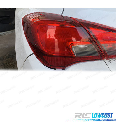FAROLIM ESQ PARA OPEL CORSA E 3D 15-19 BRANCO VERMELHO