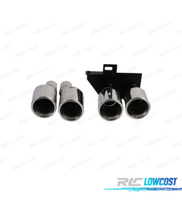 PONTEIRAS DE ESCAPE BMW F10 F11 F12 F13 10- AÇO INOX CROMADO