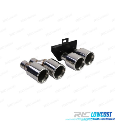 PONTEIRAS DE ESCAPE BMW F10 F11 F12 F13 10- AÇO INOX CROMADO