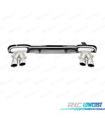 DIFUSOR MERCEDES W213 21-23 LOOK E53 PRETO CROMADO