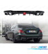 DIFUSOR TRASEIRO MERCEDES W213 16-23 LOOK BRABUS PRETO BRILHANTE