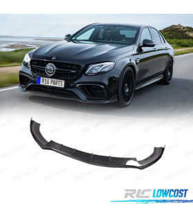 SPOILER LIP MERCEDES W213 16-20 LOOK BRABUS PRETO BRILHANTE