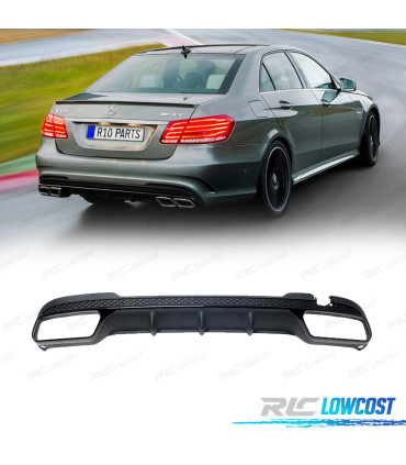 DIFUSOR TRASEIRO MERCEDES W212 14-15 LOOK AMG E63 PRETO BRILHANTE