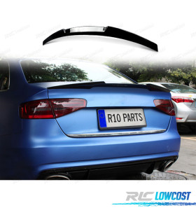 AILERON AUDI A4 B8 SEDAN 07-15 LOOK PSM PRETO BRILHANTE