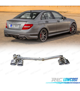 LINHA DE ESCAPE MERCEDES W204 08-14 LOOK AMG C63
