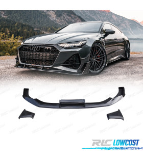 SPOILER LIP AUDI A7 A7L 19-23 LOOK RS7 ABT PRETO BRILHANTE