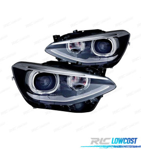 FARÓIS BMW F20 F21 XENON 10-14 LED FUNDO PRETO