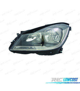 FAROL ESQ MERCEDES CLASE C W204 10-14 FUNDO PRETO