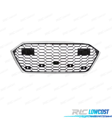 GRELHA AUDI A7 A7L 19-23 LOOK RS7 PRETO CROMADA