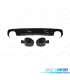 DIFUSOR TRASEIRO AUDI A6 19-24 LOOK RS6 PRETO BRILHANTE + PONTEIRAS