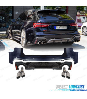 PARA-CHOQUES TRASEIRO AUDI A6L 19-24 LOOK RS6 ABT