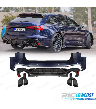 PARA-CHOQUES TRASEIRO AUDI A6L 19-24 LOOK RS6 ABT