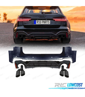 PARA-CHOQUES TRASEIRO AUDI A6 19-24 LOOK RS6 ABT
