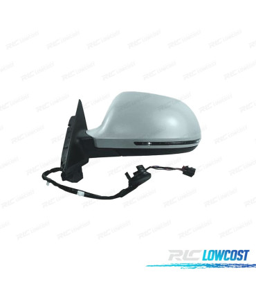 ESPELHO COMPLETO ESQUERDO AUDI A3 8P 8PA 08-10 3P ABATÍVEL