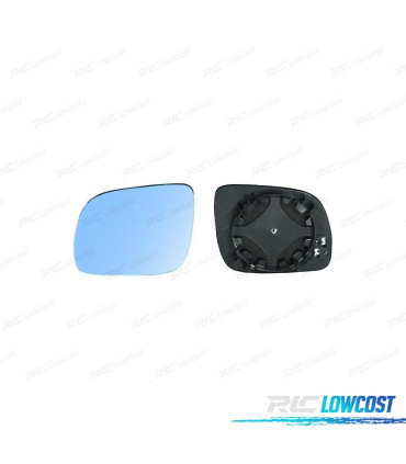 CRISTAL ESPELHO BASE DIREITO AUDI A3 8L 96-00 AZUL
