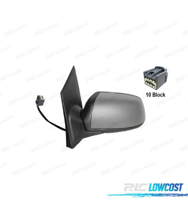 ESPELHO COMPLETO ESQUERDO FORD FOCUS MK2 04-07 COM LUZ CORTESIA