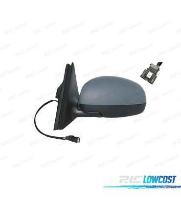 ESPELHO COMPLETO ESQUERDO SKODA FABIA 07-14 TÉRMICO