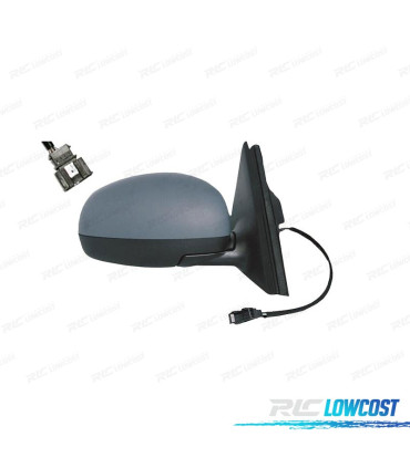 ESPELHO COMPLETO DIREITO SKODA FABIA 07-14 TÉRMICO