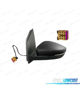 ESPELHO COMPLETO LADO ESQUERDO VOLKSWAGEN VW POLO 09-17 MECÂNICO