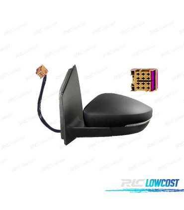 ESPELHO COMPLETO LADO ESQUERDO VOLKSWAGEN VW POLO 09-17 ELÉTRICO