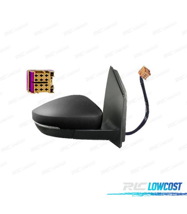 ESPELHO COMPLETO DIREITO VOLKSWAGEN VW POLO 09-17 ELÉTRICO