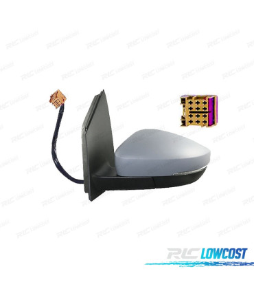 ESPELHO COMPLETO ESQUERDO VOLKSWAGEN VW POLO 09-17 ELÉTRICO PRIMÁRIO