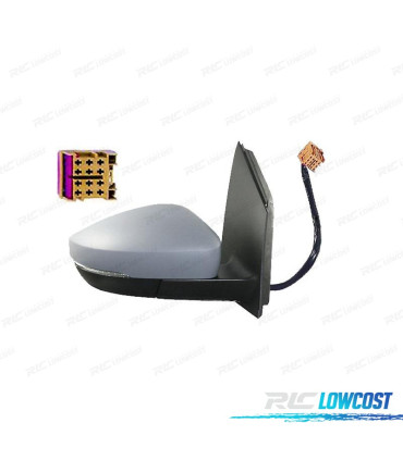 ESPELHO COMPLETO DIREITO VOLKSWAGEN VW POLO 09-17 ELÉTRICO PRIMÁRIO