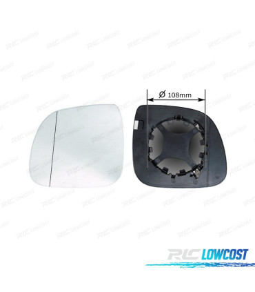 VIDRO BASE ESQUERDA VOLKSWAGEN VW TRANSPORTER T6 16-20 SUPORTE 108MM