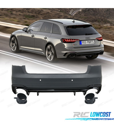 PARACHOQUE TRASEIRO AUDI A4 17-20 LOOK RS4