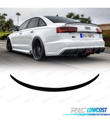 SPOILER AUDI A6 19-24 LOOK RS6 PRETO BRILHANTE