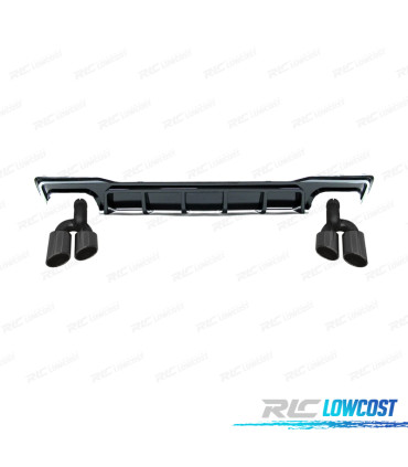 DIFUSOR AUDI A7 19-23 PRETO BRILHANTE LOOK S7