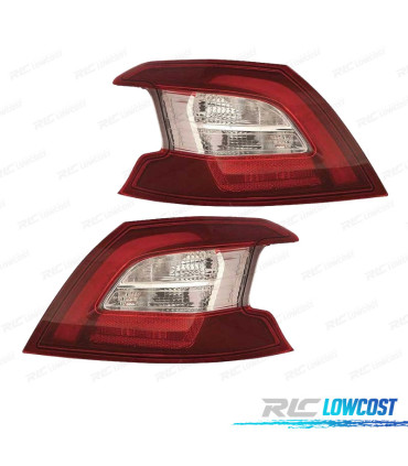 FAROLINS LED PARA PEUGEOT 308 II 13-17 BRANCO VERMELHO