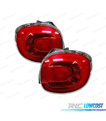 FAROLINS LED PARA FIAT 500L 12-17 QUADRO CROMADO