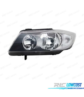 FAROL ESQ OPTICAS BMW SERIE 3 E90 4P E91 TOURING 05-08 FUNDO CROMADO