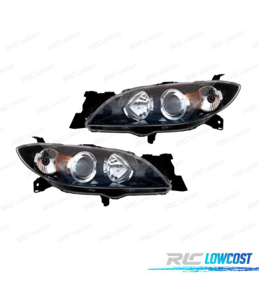 FARÓIS OPTICAS PARA MAZDA 3 SPORT SEDAN 4P 04-09