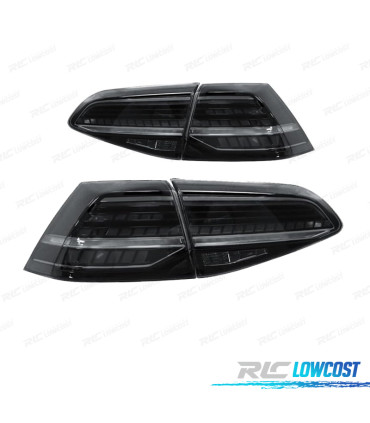 FAROLINS LED VOLKSWAGEN VW GOLF 7 7.5 12-20 INDICADORES DINÂMICOS FUMADO