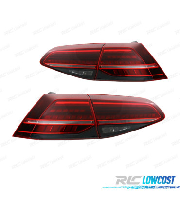 FAROLINS LED VOLKSWAGEN VW GOLF 7 7.5 12-20 INDICADORES DINÂMICOS VERMELHO