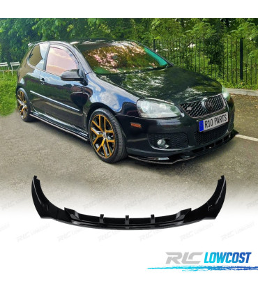 SPOILER LIP DIANTEIRO VOLKSWAGEN VW GOLF 5 GTI 03-08 PRETO BRILHANTE
