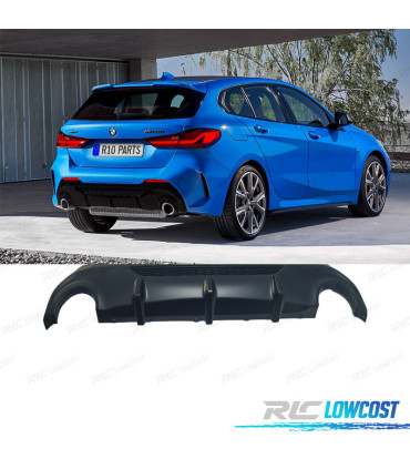 DIFUSOR TRASEIRO BMW F40 19- LOOK M 135i PRETO MATE