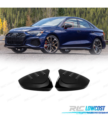 CAPAS DE ESPELHOS RETROVISORES AUDI A3 8Y 21- PRETO BRILHANTE