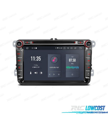 AUTO RADIO GPS ANDROID 12 MULTIMEDIA DVD VW PARA SEAT SKODA