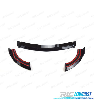 SPOILER FRONTAL MERCEDES CLASE E W213 16-20 LOOK SPORT PRETO BRILHANTE