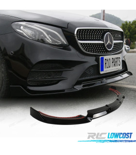 SPOILER FRONTAL MERCEDES CLASE E W213 16-20 LOOK SPORT PRETO BRILHANTE