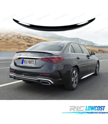 AILERON SPOILER TRASEIRO MERCEDES CLASE C W206 21- LOOK AMG C63 PRETO BRILHANTE