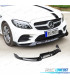 SPOILER LIP FRONTAL MERCEDES CLASE C W205 18-21 LOOK AMG PRETO BRILHANTE