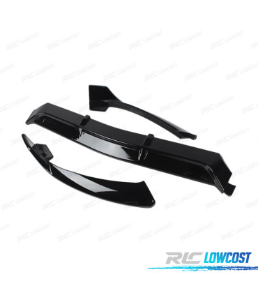 SPOILER LIP FRONTAL MERCEDES CLASE C W205 18-21 LOOK AMG PRETO BRILHANTE