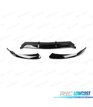 SPOILER LIP FRONTAL MERCEDES CLASE C W205 18-21 LOOK AMG PRETO BRILHANTE